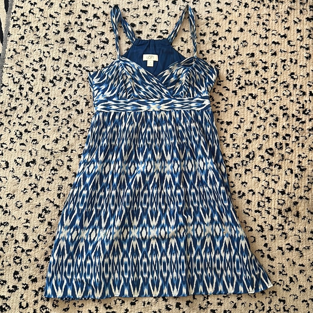 Beautiful blue sundress by Ann Taylor LOFT